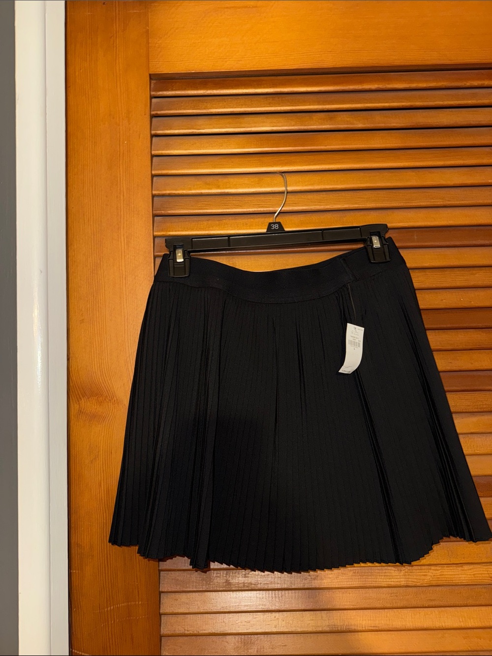 Old Navy Women's Black Pleated Skirt with Biker Shorts Underneath